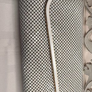 ✨ Vintage JOTTA Gold-Trim Evening Clutch – Long Chain, 1990s, Elegant